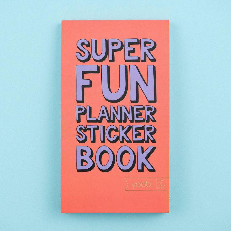 Planner Sticker Book 3.75" x 6.5" Super Fun Dusty Coral - Yoobi™