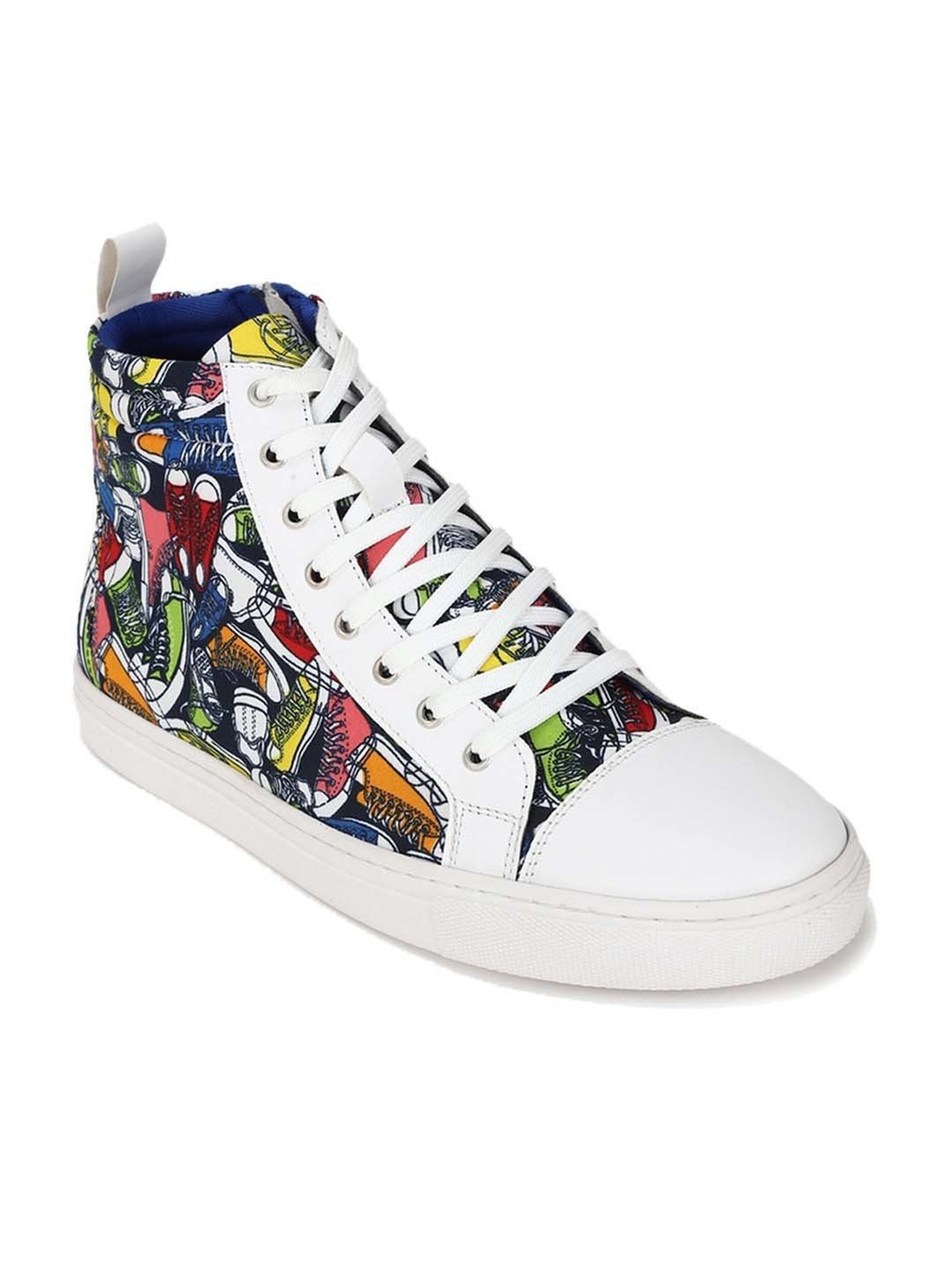 Forever 21 Men's White Ankle High Sneakers