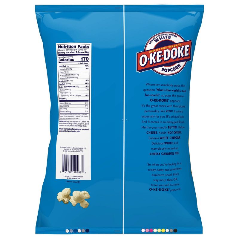 O-Ke-Doke White Popcorn - 8oz