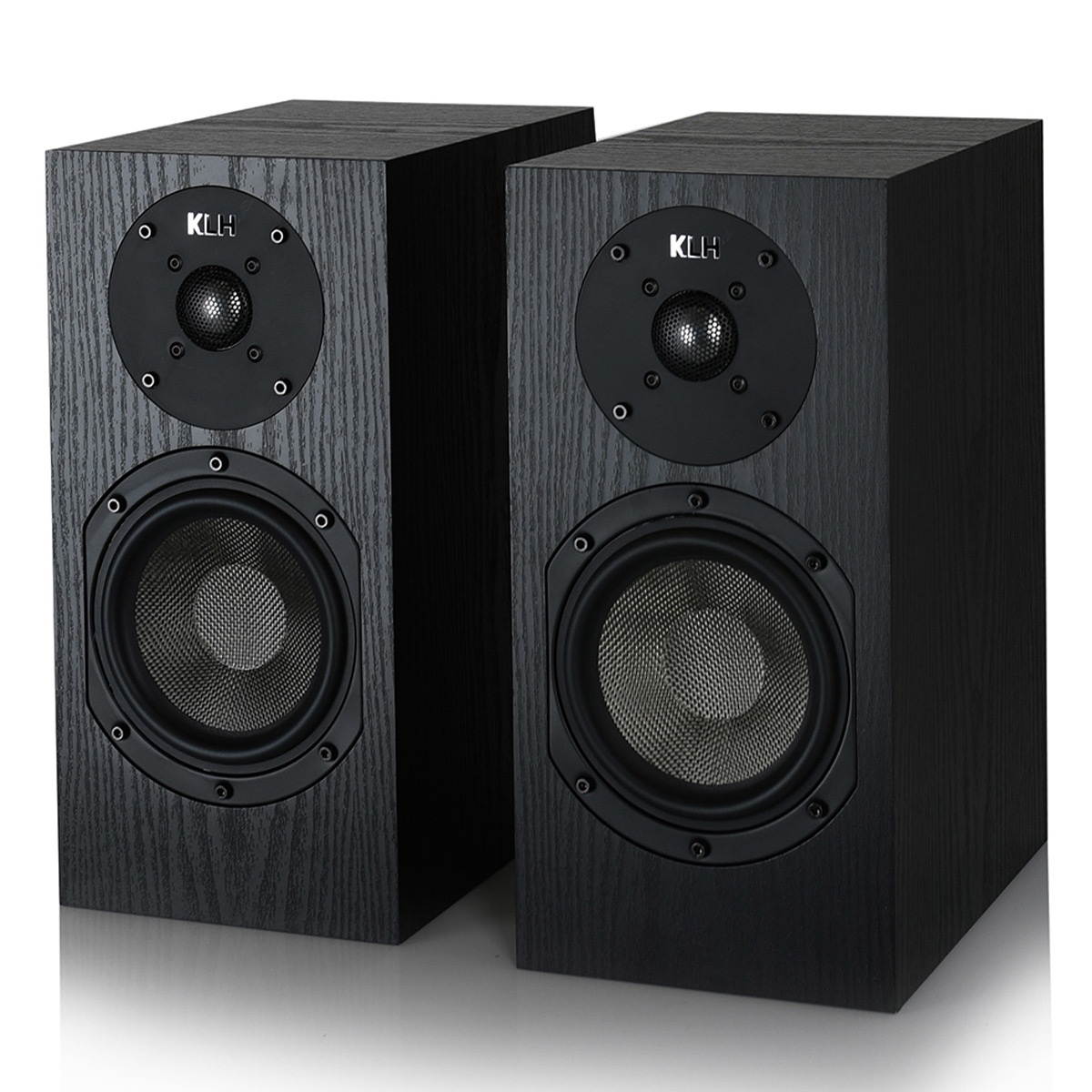KLH Albany II 2-Way Bookshelf Speakers - Pair (European Walnut)