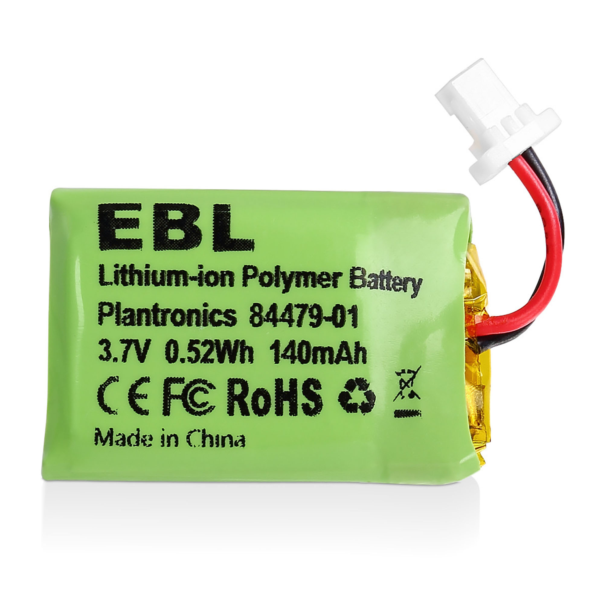 EBL 3.7v 140mAh Replacement Battery for Plantronics CS540, 86180-01, 84479-01, CS540A, CS540, C054 Wireless Headsets Battery