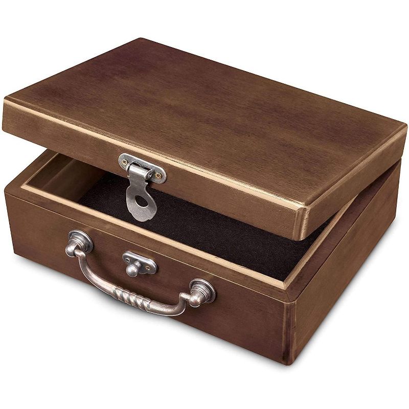 WE Games Shut The Box - Walnut Stained Wood Box - 9 Numbers, 9 inches