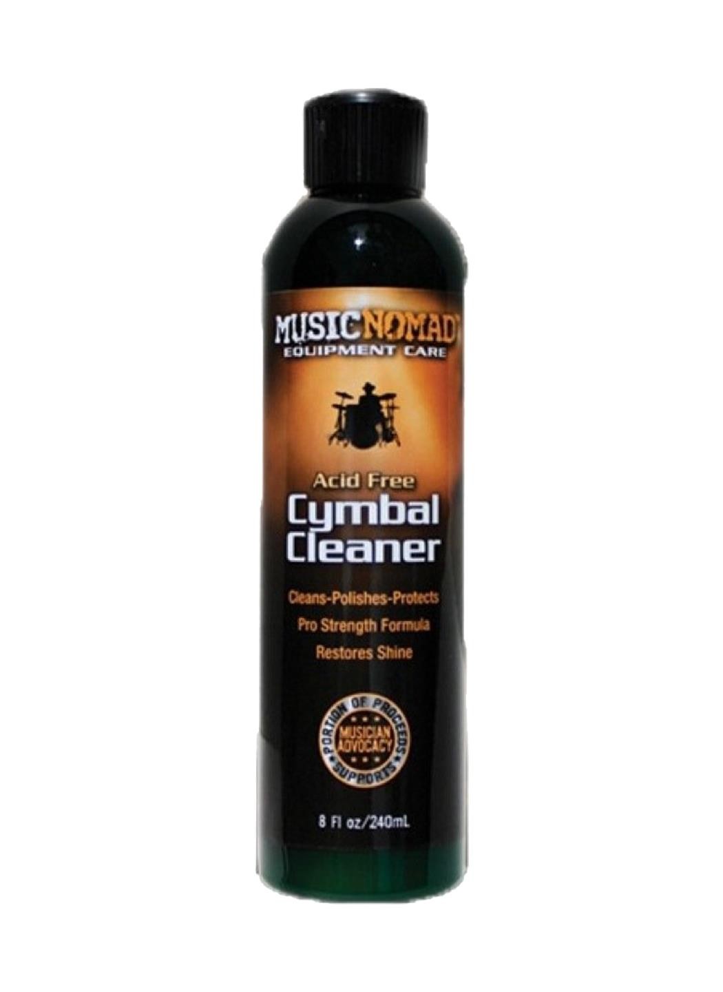 Music Nomad Cymbal Cleaner - Acid-Free Cleaner, Polisher, Protectant for Brilliant Finishes