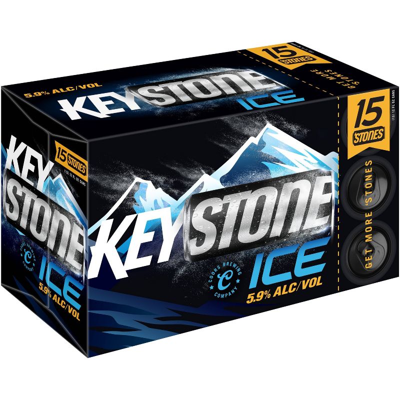 Keystone Ice Lager Beer - 15pk/12 fl oz Cans