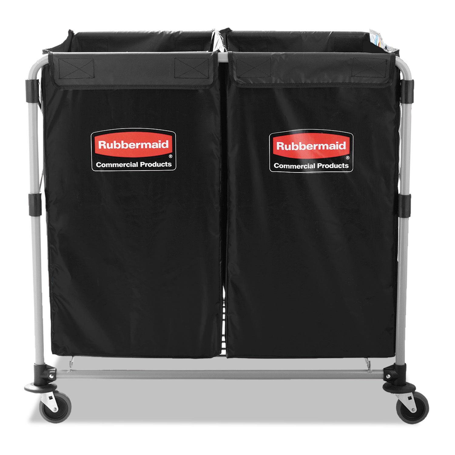 Rubbermaid Commercial Collapsible X-Cart Steel Four Bushel Cart 20 1/3w x 24 1