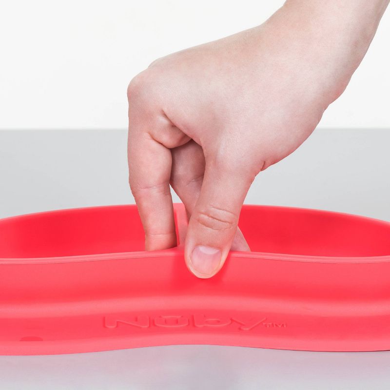 Nuby Sectioned Silicone Feeding Mat - Red