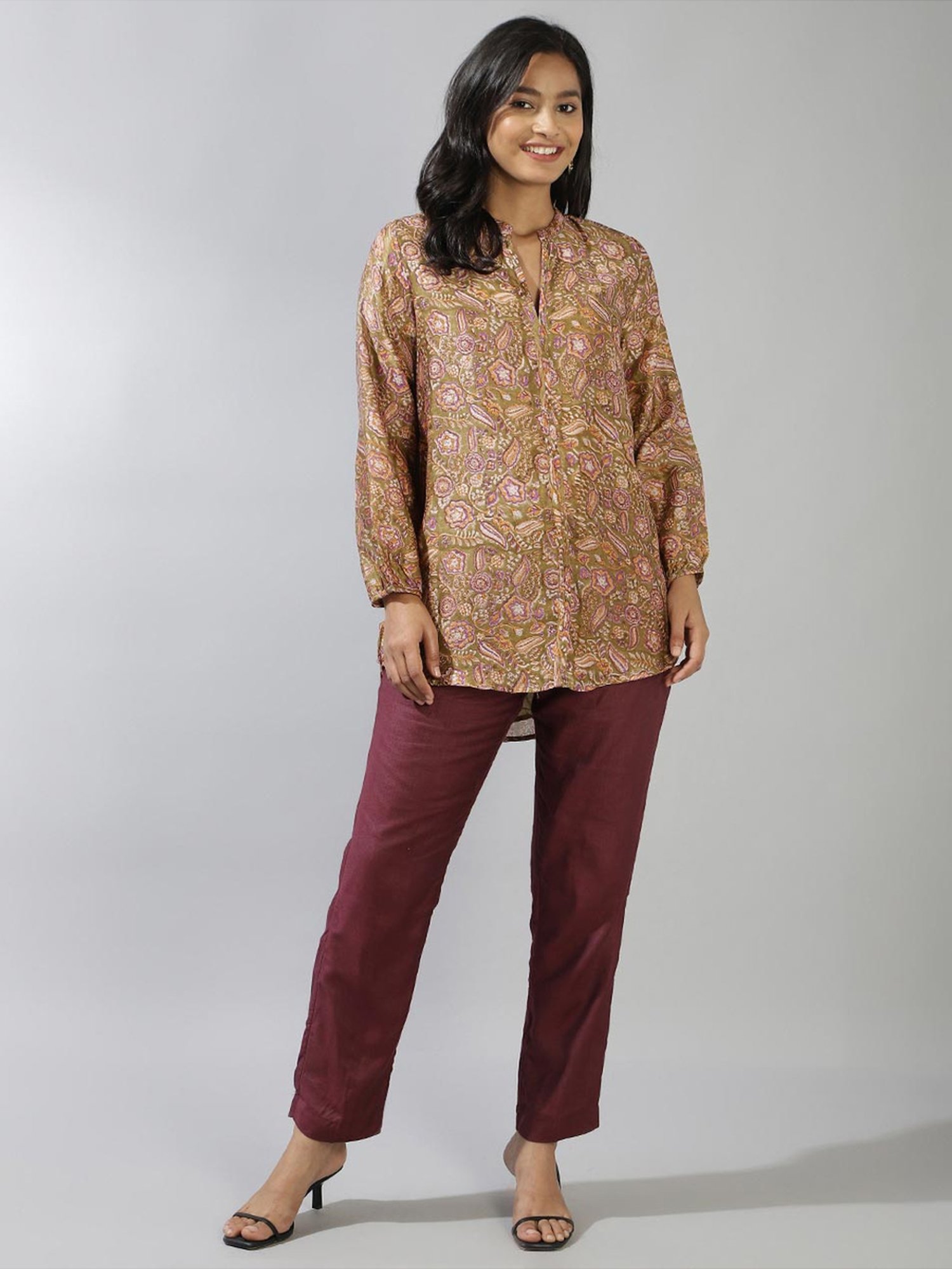 Fabindia Green Printed Tunic