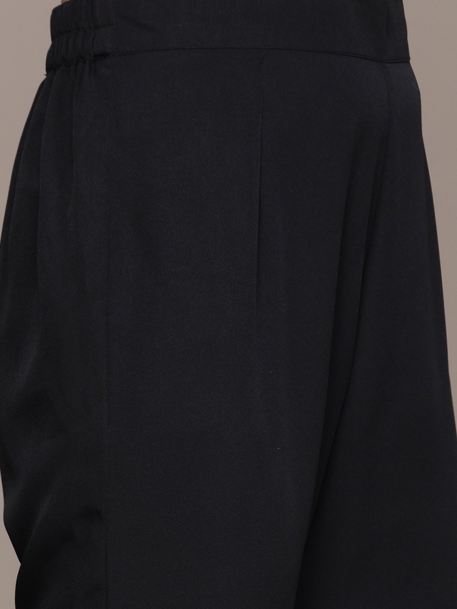 Ziyaa Black Printed Kurta With Pant & Dupatta