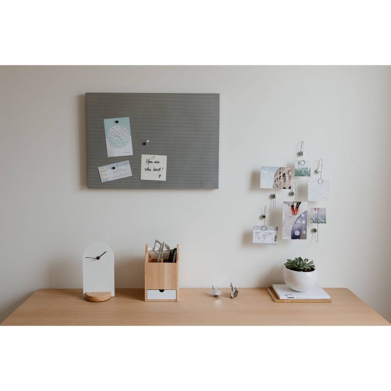 15"x 21" Bulletboard Bulletin Board Nickel - Umbra