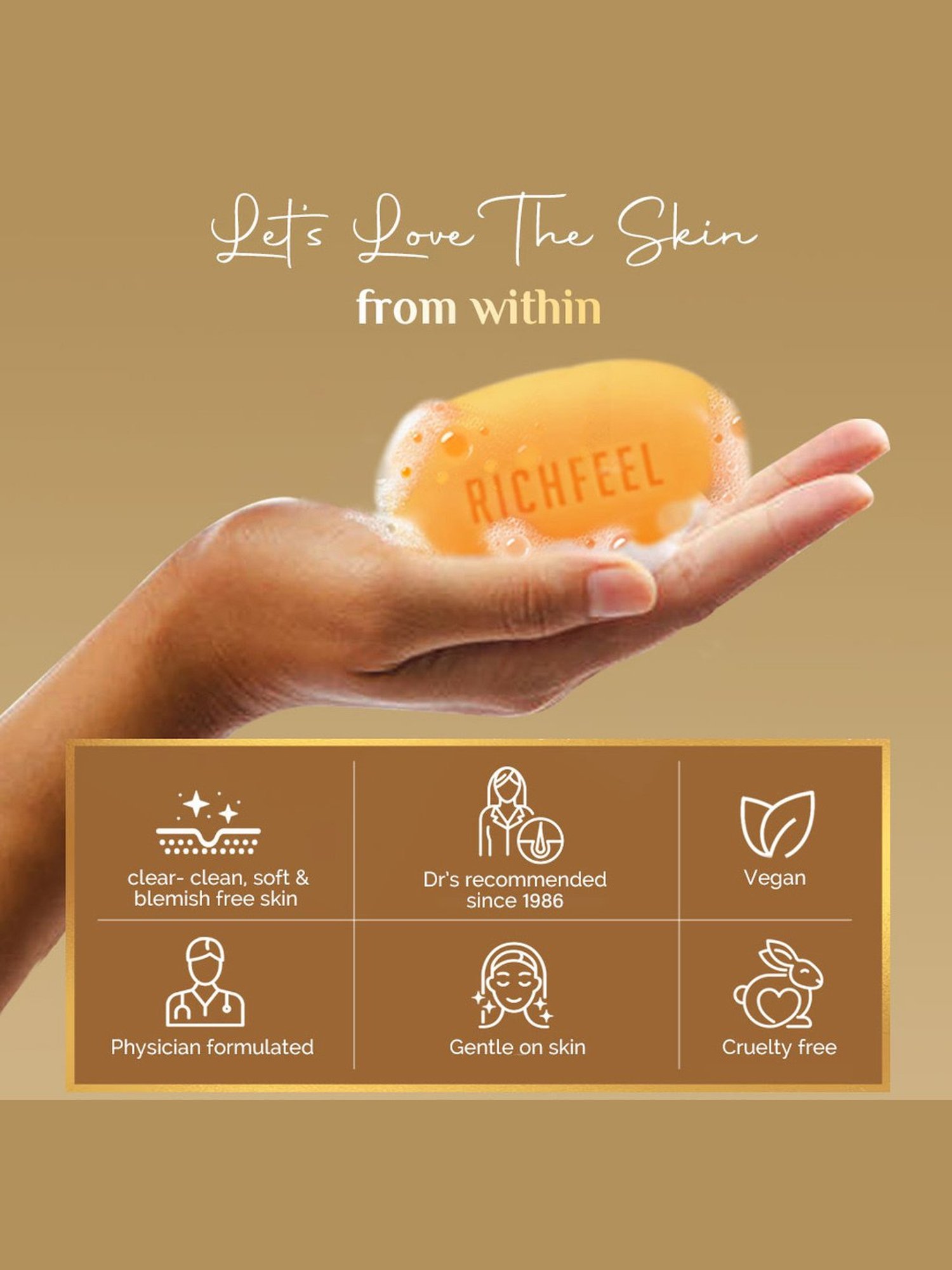 Richfeel Calendula Anti Acne Soap - Pack of 6