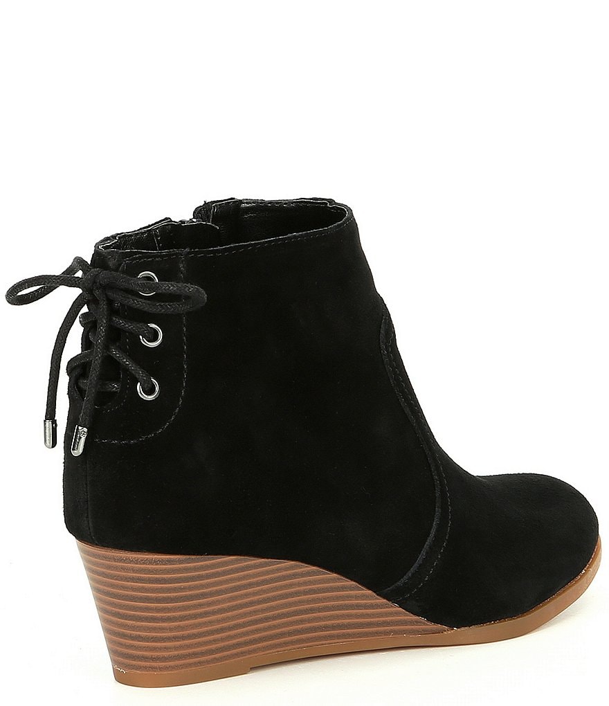 GB Girls' Zadie-Girl Lace Back Wedge Booties (Youth)