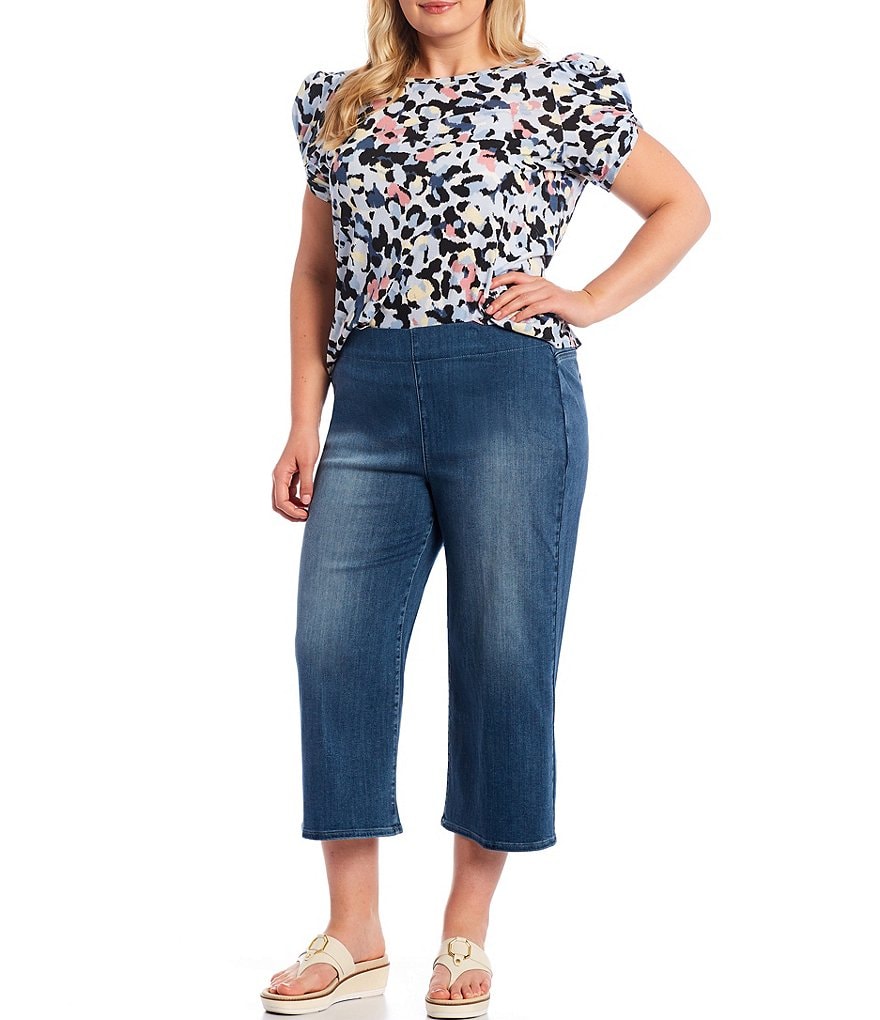Democracy Plus Size Ab-Solution Capri Skimmer Jean