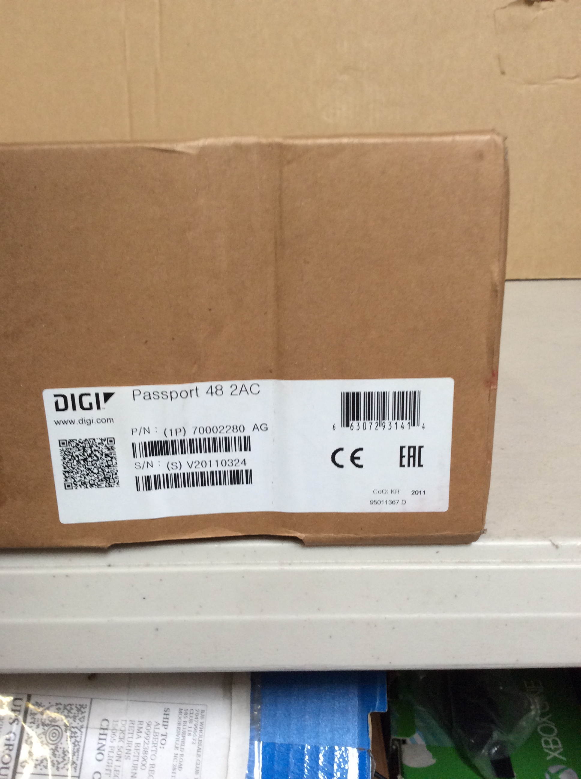 DIGI PASSPORT 48 DUAL POWER CONSOLE SERVER WITH 48 RJ45 SERIAL PORTS