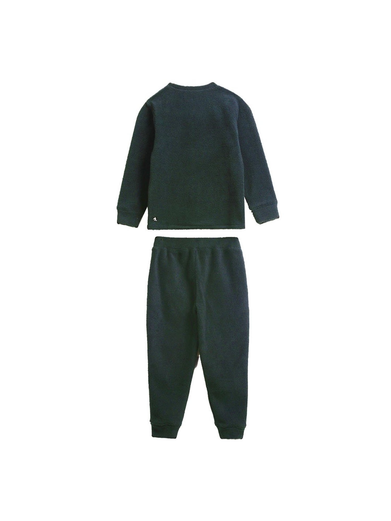 Cherry Crumble By Nitt Hyman Boys Green Applique Top with Pyjamas