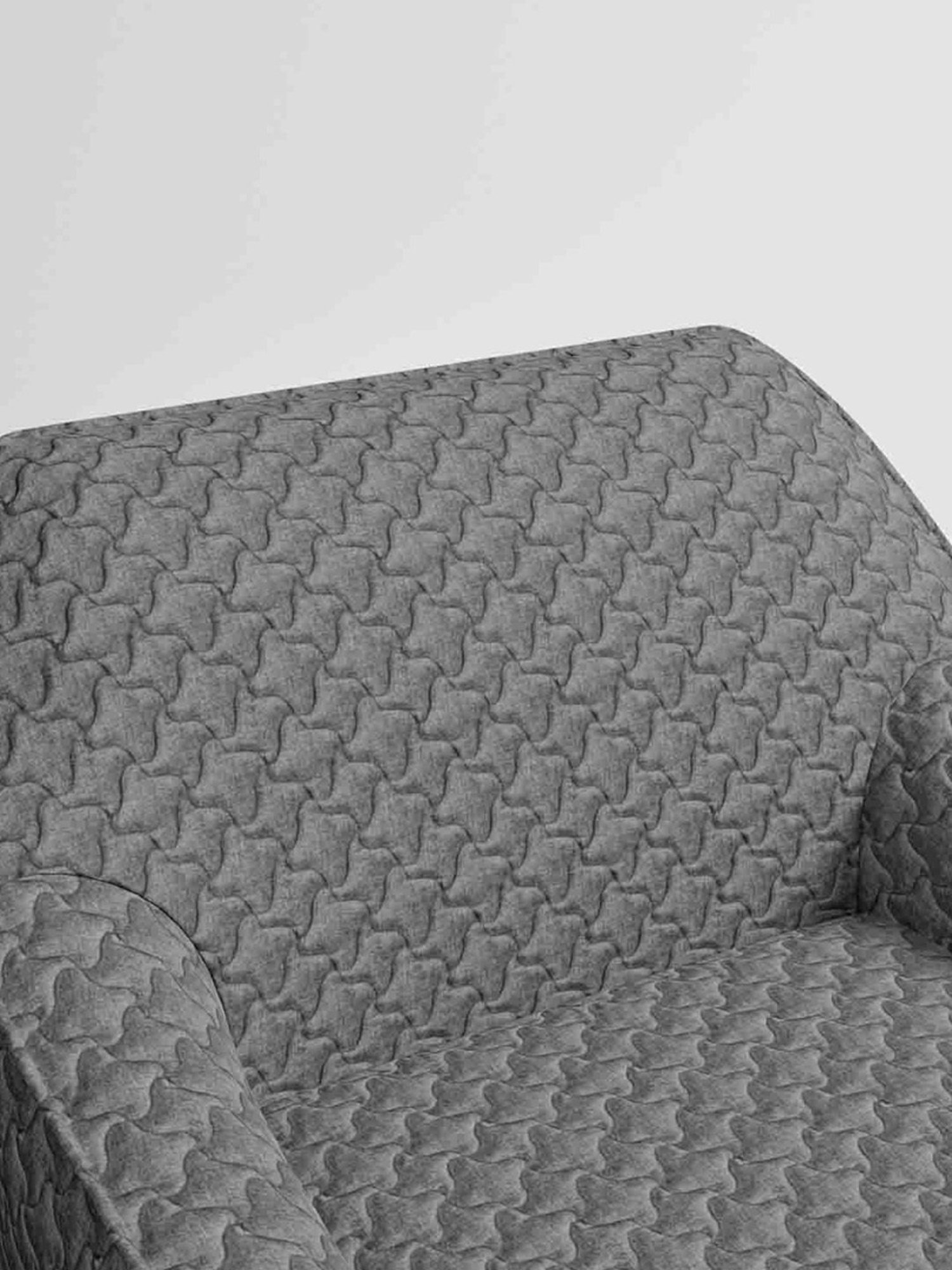 Durian Berry Black Premium Leatherette 2 Seater Sofa