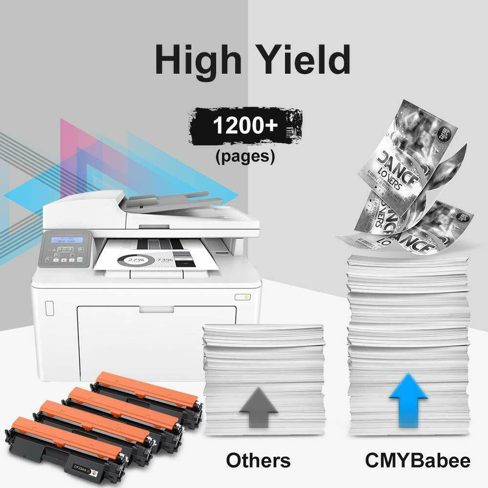 4PK CF294A 94A Toner Cartridge for HP LaserJet Pro M118dw MFP M148dw M148fdw
