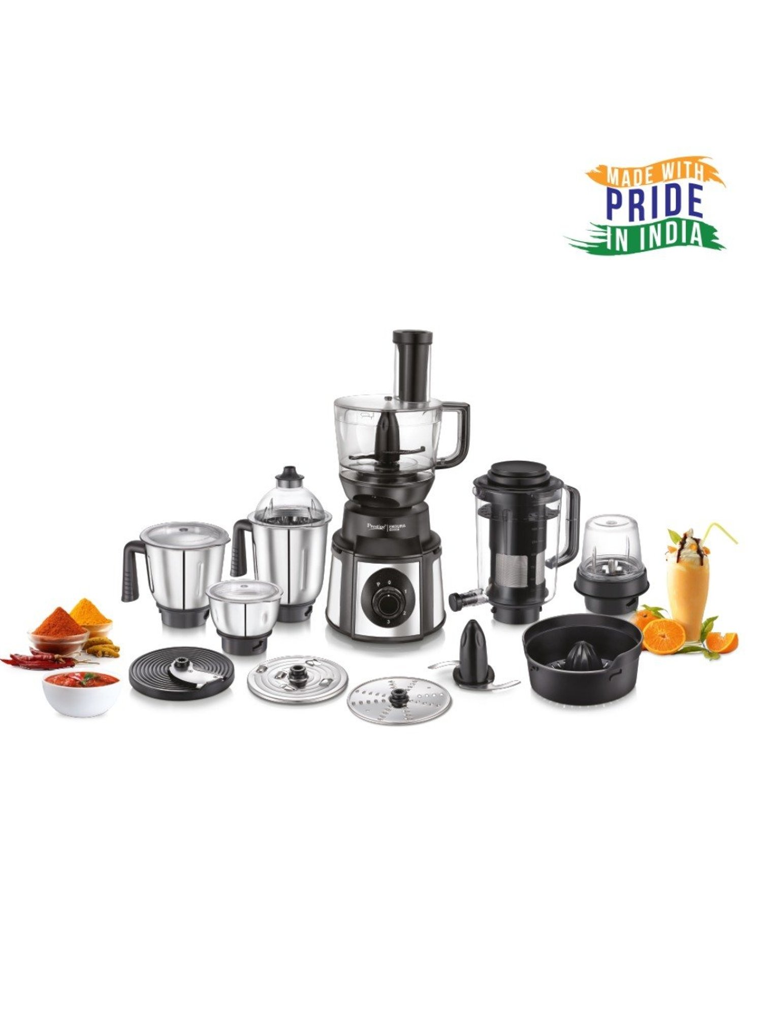 Prestige Endura Pro Multicolor 1000W Mixer Grinder With 6 Jars