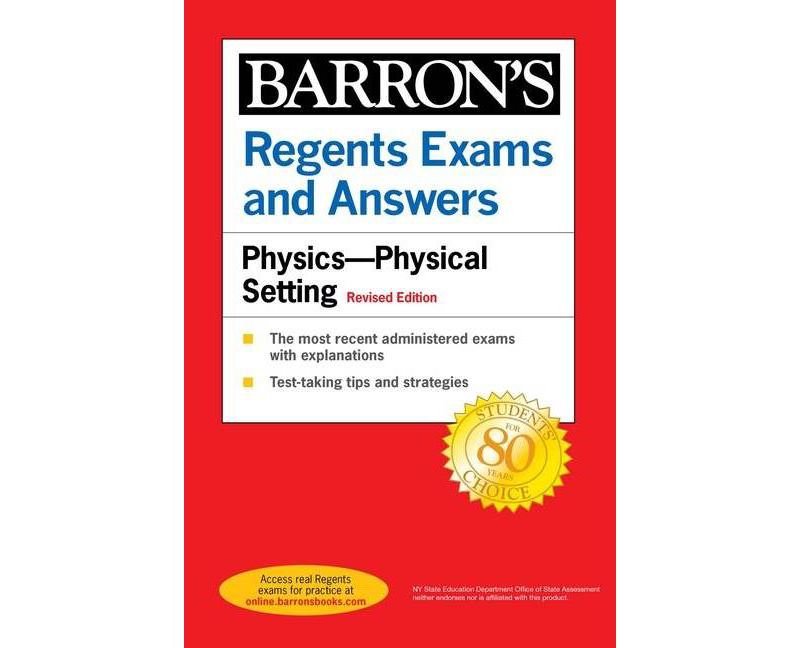 Regents Exams and Answers Physics Physical Setting Revised Edition - (Barron's Regents NY) by  Miriam Lazar (Paperback)