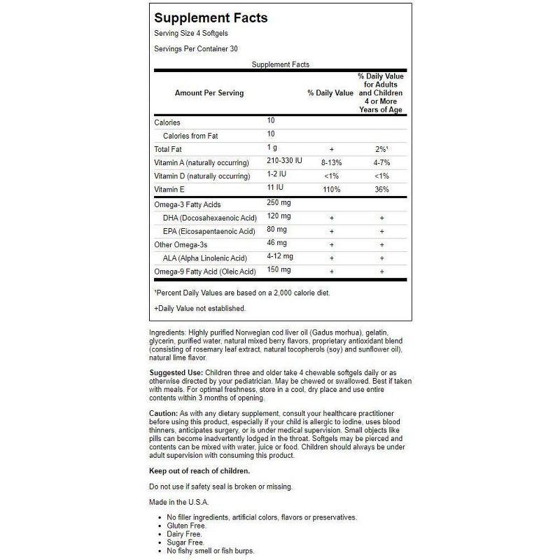 Garden of Life Oceans Kids Dha Chewables 120ct.