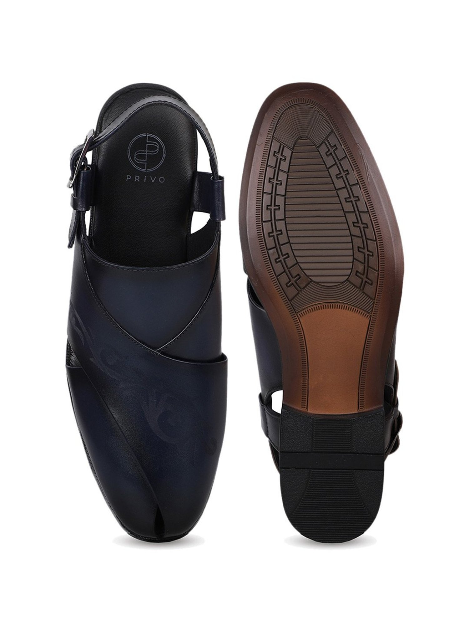 Privo by Inc.5 Men's Blue Back Strap Sandals