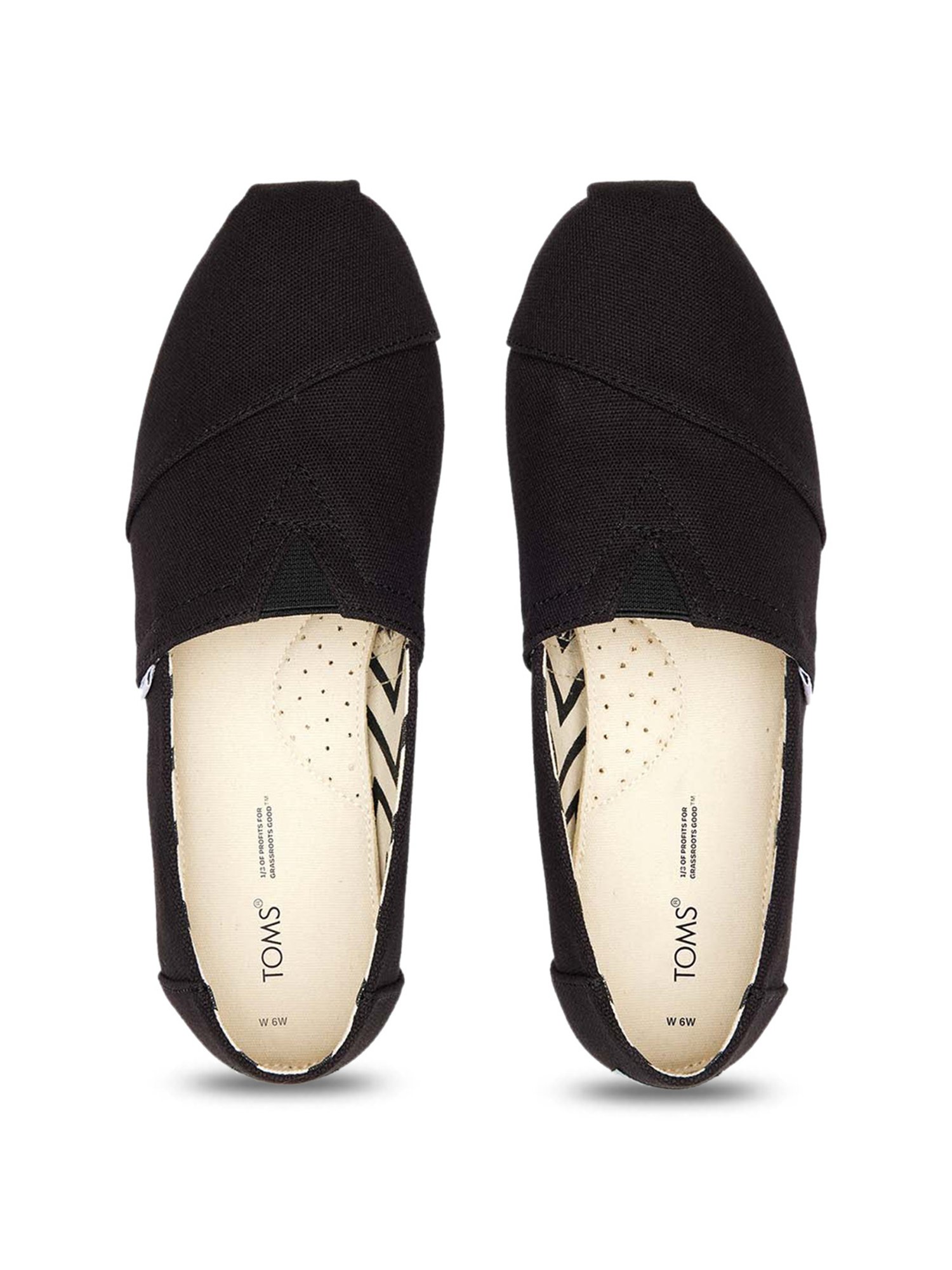 TOMS Women's Black Espadrille Shoes