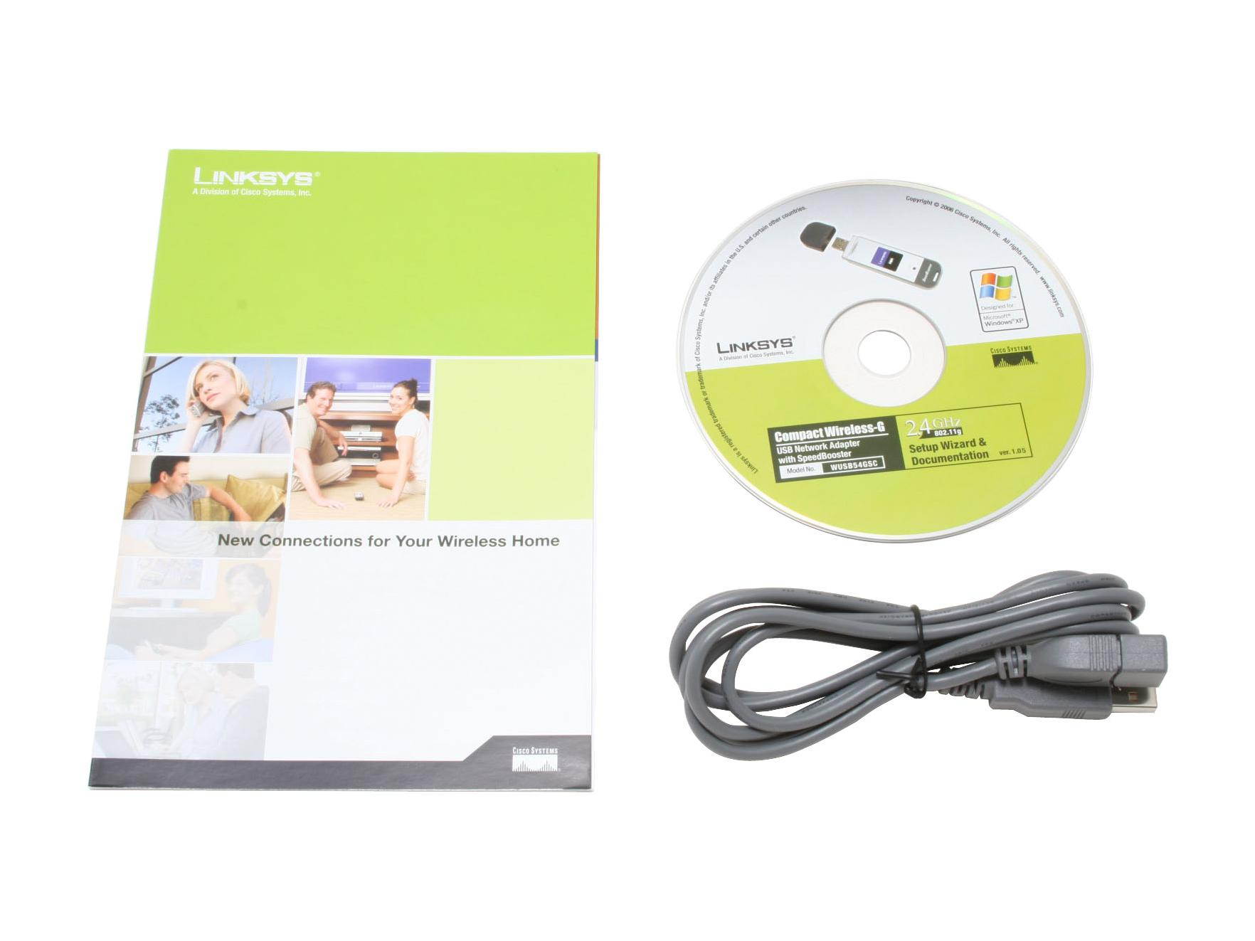 Linksys WUSB54GSC USB 2.0 Network Adapter with SpeedBooster