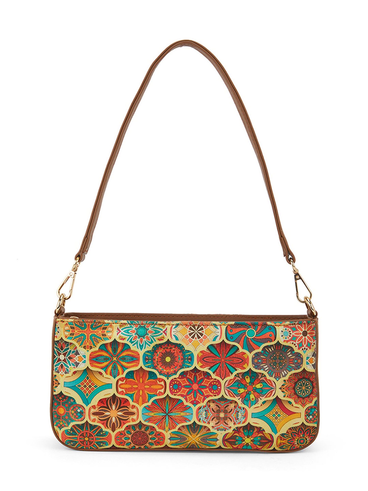 Glo By Globus Multi Ethnic Motifs Printed Small Shoulder Bag