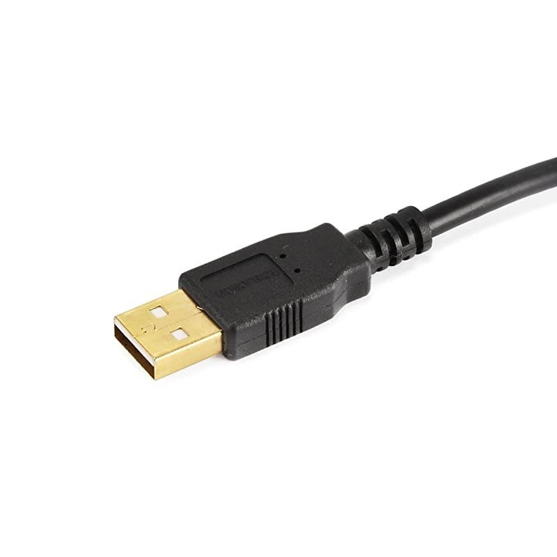 10ft Gold Plated 28/24AWG USB 2.0 A Male to B Male Cable
