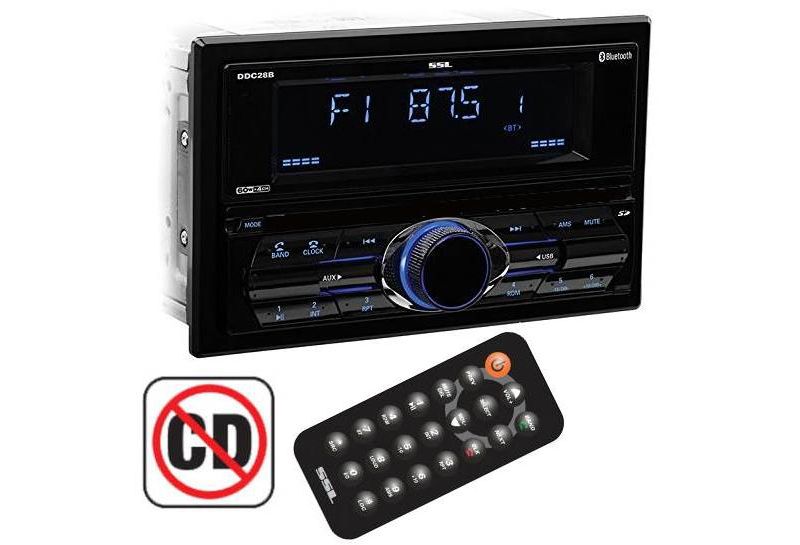 Soundstorm DDML28B 2-Din MP3 Car Player Stereo Aux USB/SD Receiver Bluetooth