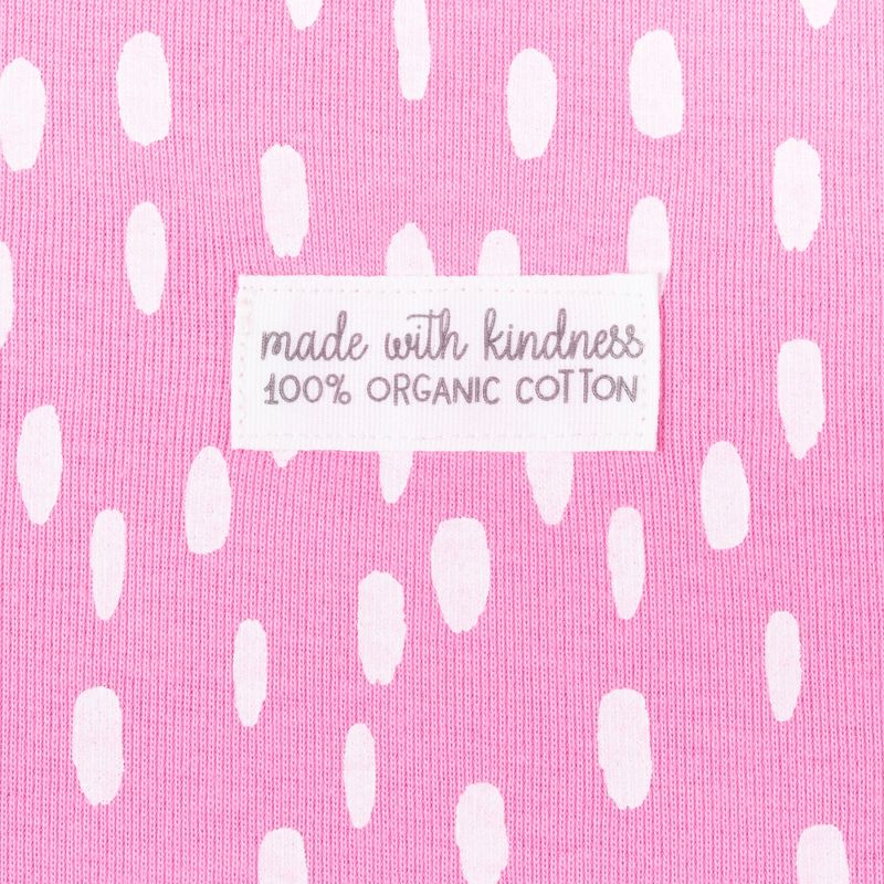 Lamaze Baby Girls' Organic 4pc Bodysuit Gift Set - Pink Newborn