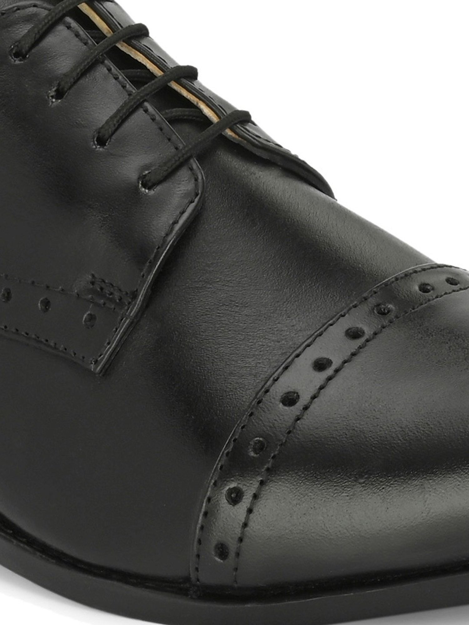 Clog London Men's Black Derby Shoes