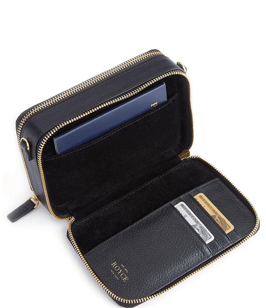 ROYCE New York Mini Leather Crossbody Bag