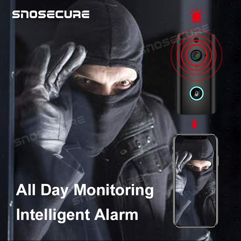 Wireless WiFi Video Doorbell I Camera 720P Ring Door Bell Video Intercom Two Way Audio XSH APP Infrared Night Vision