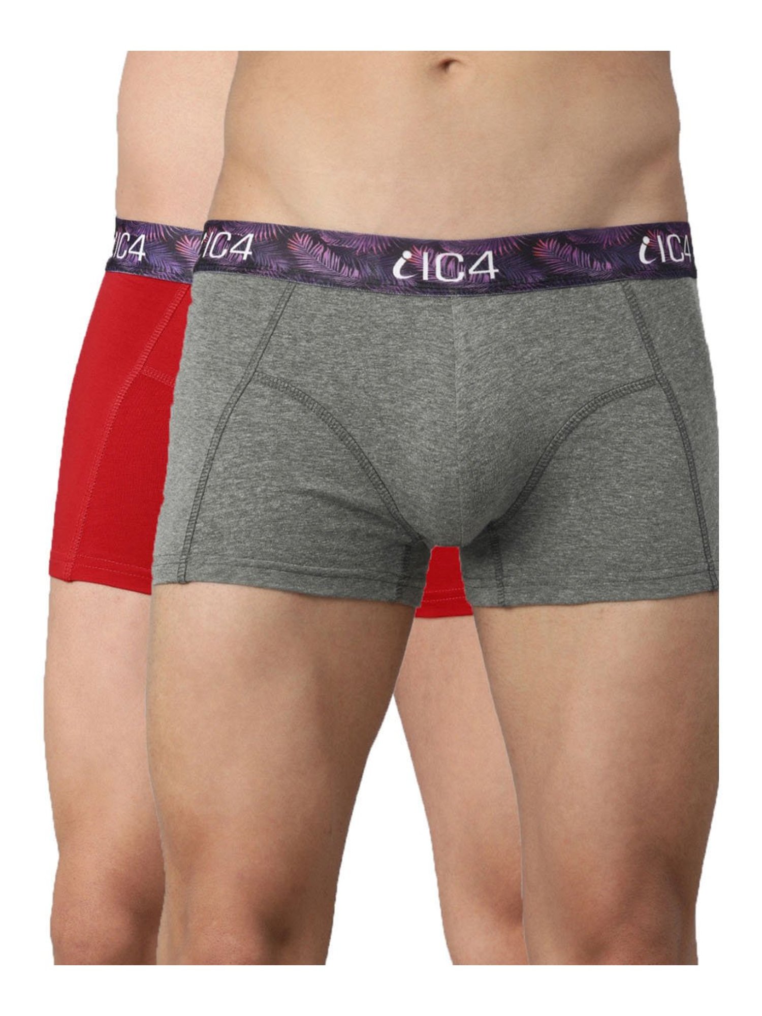 IC4 Red & Grey Trunks - Pack of 2