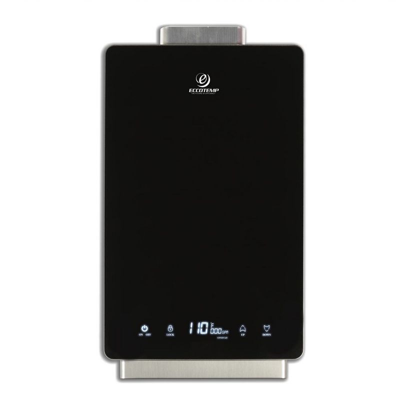 Eccotemp i12-LP Indoor Home Liquid Propane Powered Touch Screen Tankless Hot Water Heater, 4 GPM, Black