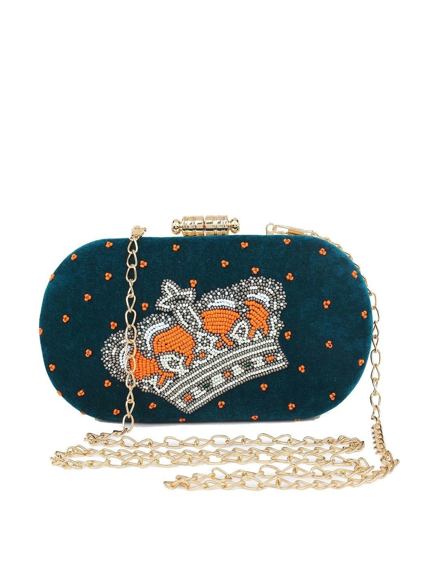 Spice Art Blue Clutch