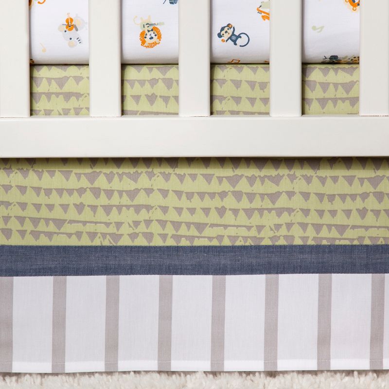 Trend Lab 6 Piece Crib Bedding Set - Safari Rock Band