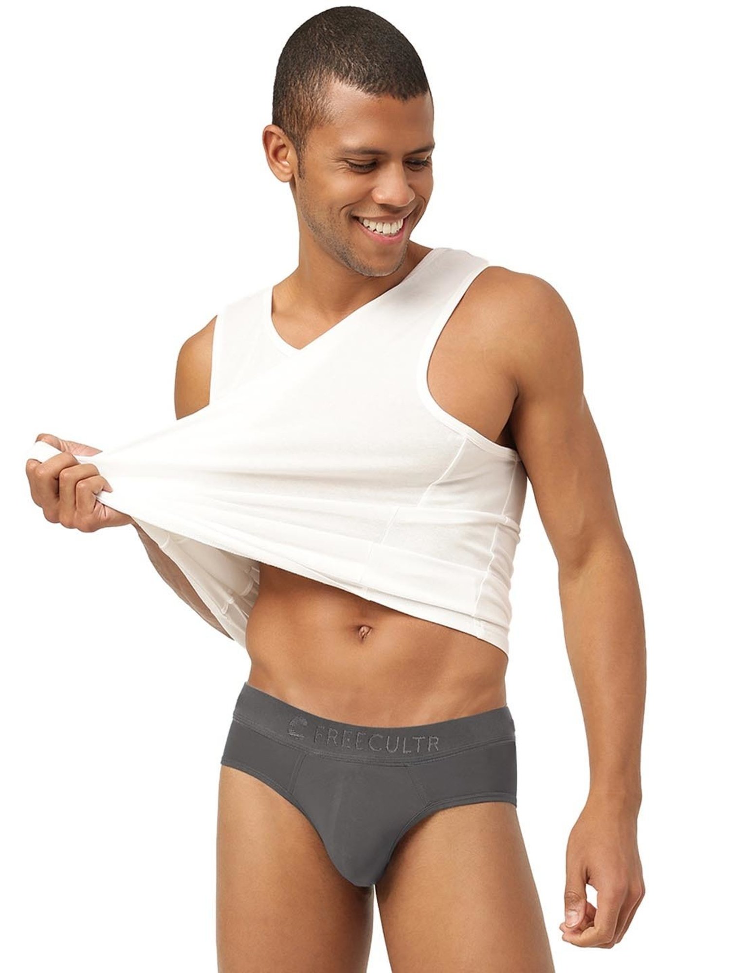 Freecultr Mist Grey Comfort Fit Briefs