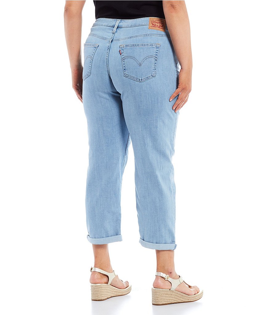 Levi's Plus Size Boyfriend Cropped Tapered Leg Jeans