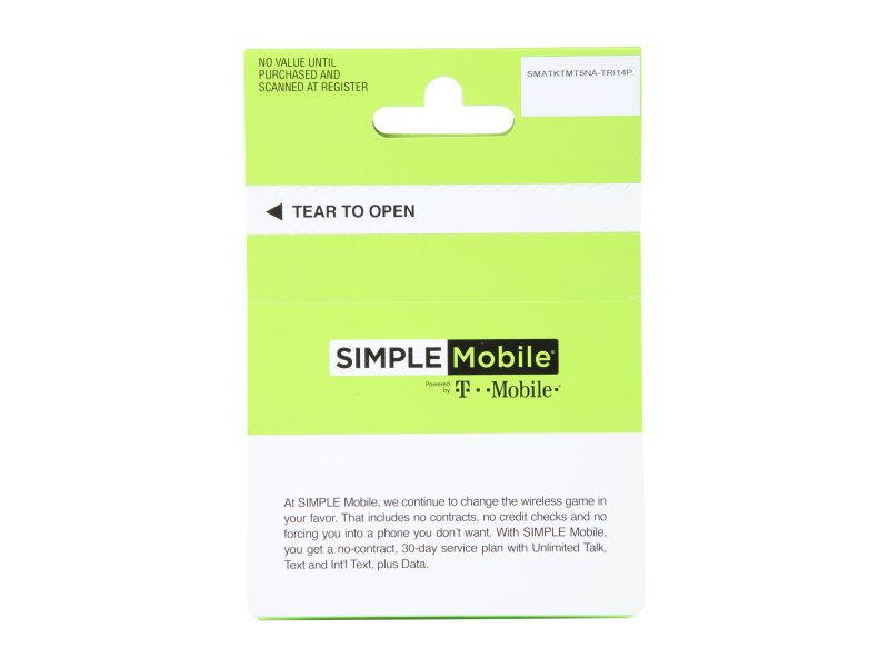 SIMPLE Mobile BYOP SIM Kit, SIM Card Sizes Include Standard, Nano, and Micro