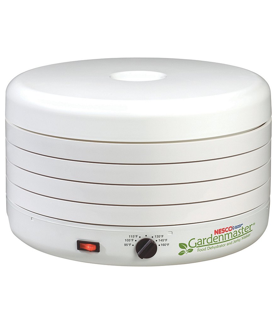 Nesco Gardenmaster 4-Tray White Expandable Food Dehydrator with Recipe Book