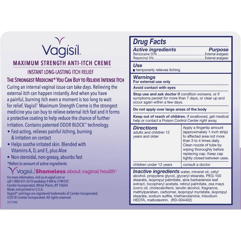Vagisil Maximum Strength Feminine Anti-Itch Cream - 1oz