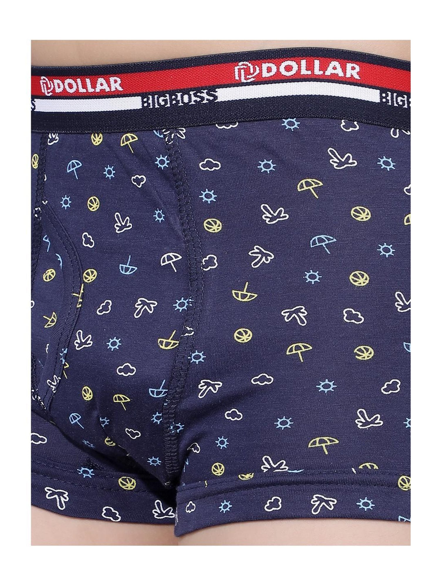 Frenchie Kids Pink & Grey Solid Briefs (Pack Of 2)