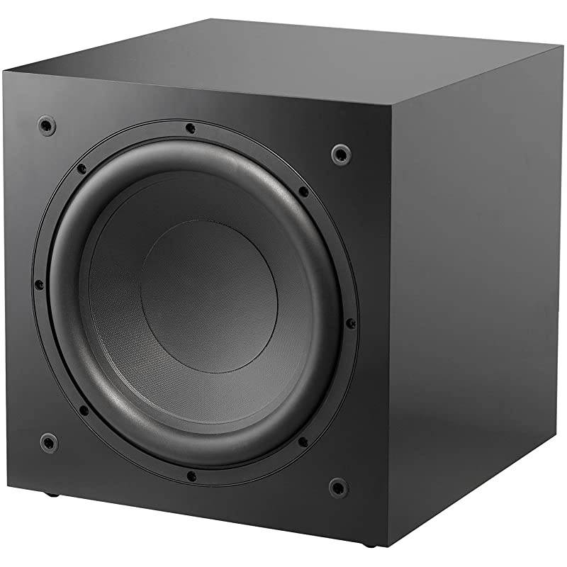 SS-10 10-inch Long Throw 250 W Powered Subwoofer | Sealed Box | Deep Musical Bass | High Gloss Black Laminate