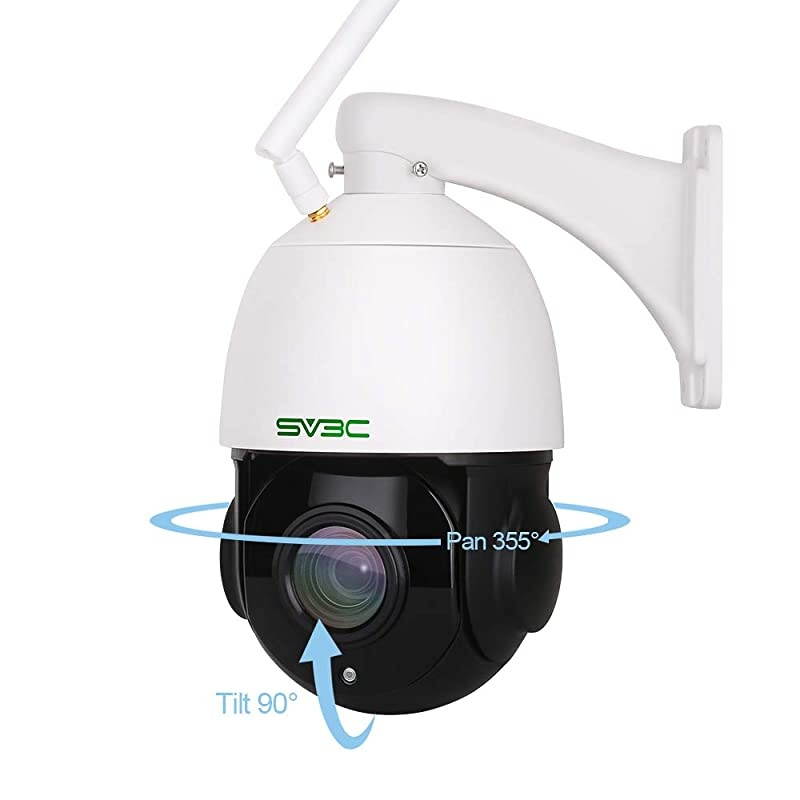 5MP PTZ WiFi Security Camera Outdoor,  Pan Tilt with 20X Optical Zoom Wireless Surveillance CCTV IP Camera, HD 5 Megapixels 196ft Night Vision Camera, IP66 Waterproof Camera with Audio