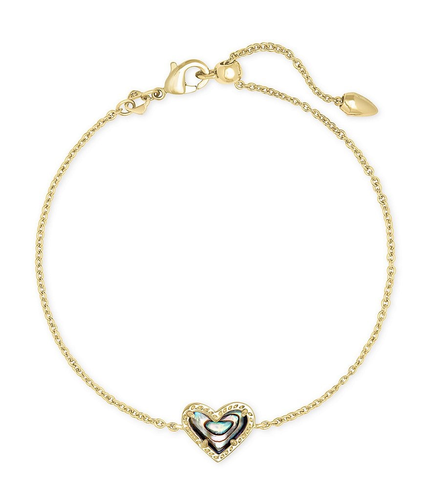 Kendra Scott Ari Heart Gold Chain Bracelet