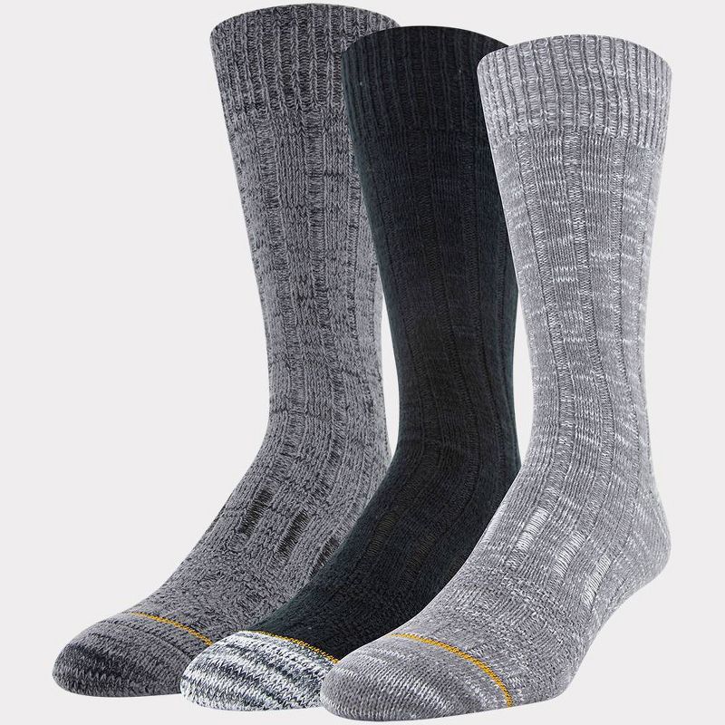 Signature Gold by GOLDTOE Men's 3pk Casual GT Crew Socks - 6-12.5