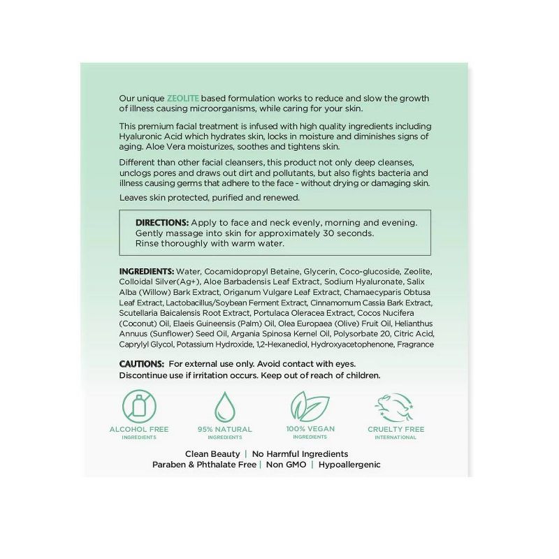 Fortify+ Natural Bacteria-Fighting Skincare Purifying and Renewing Facial Cleanser - 5.07 fl oz