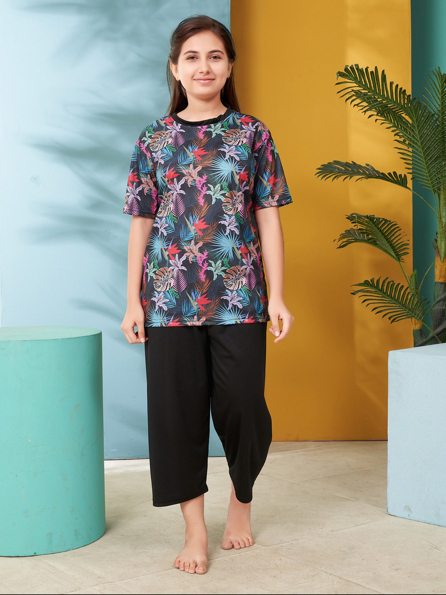 IO Kids Multicolor Printed Maillot