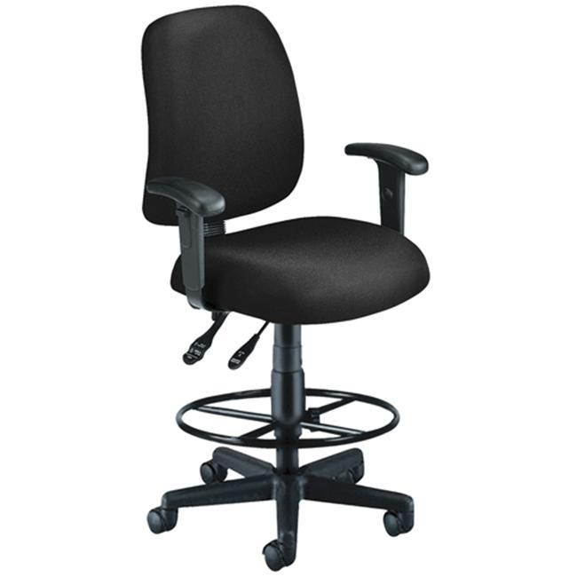 OFM Core Collection Posture Series Mid-Back Task Chair with Arms and Drafting Kit, in Black (118-2-AA-DK-805)